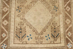 3x13 Beige and Light Brown Turkish Persian Runner