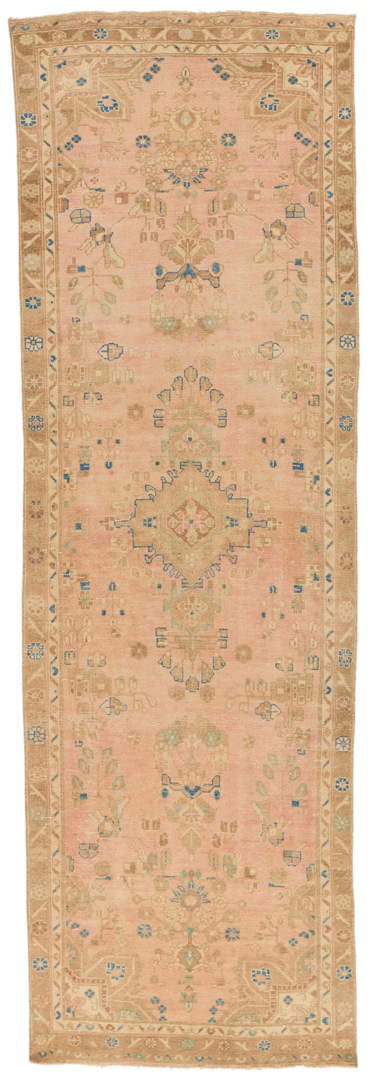 3x11 Pink and Brown Persian Runner