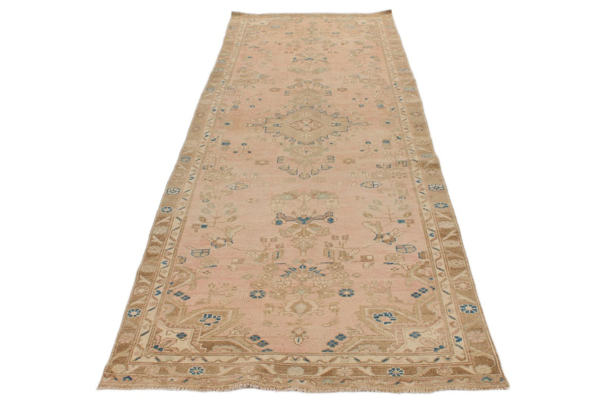 3x11 Pink and Brown Persian Runner