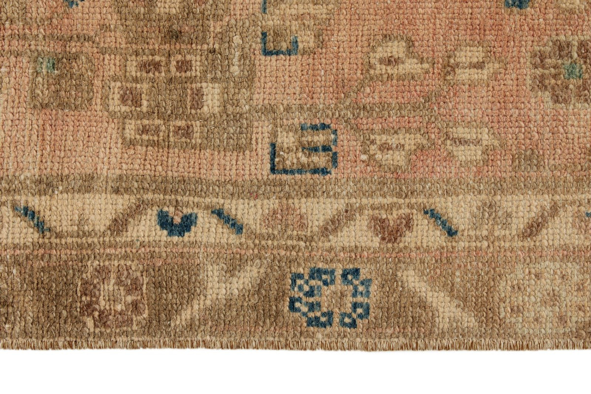 3x11 Pink and Brown Persian Runner