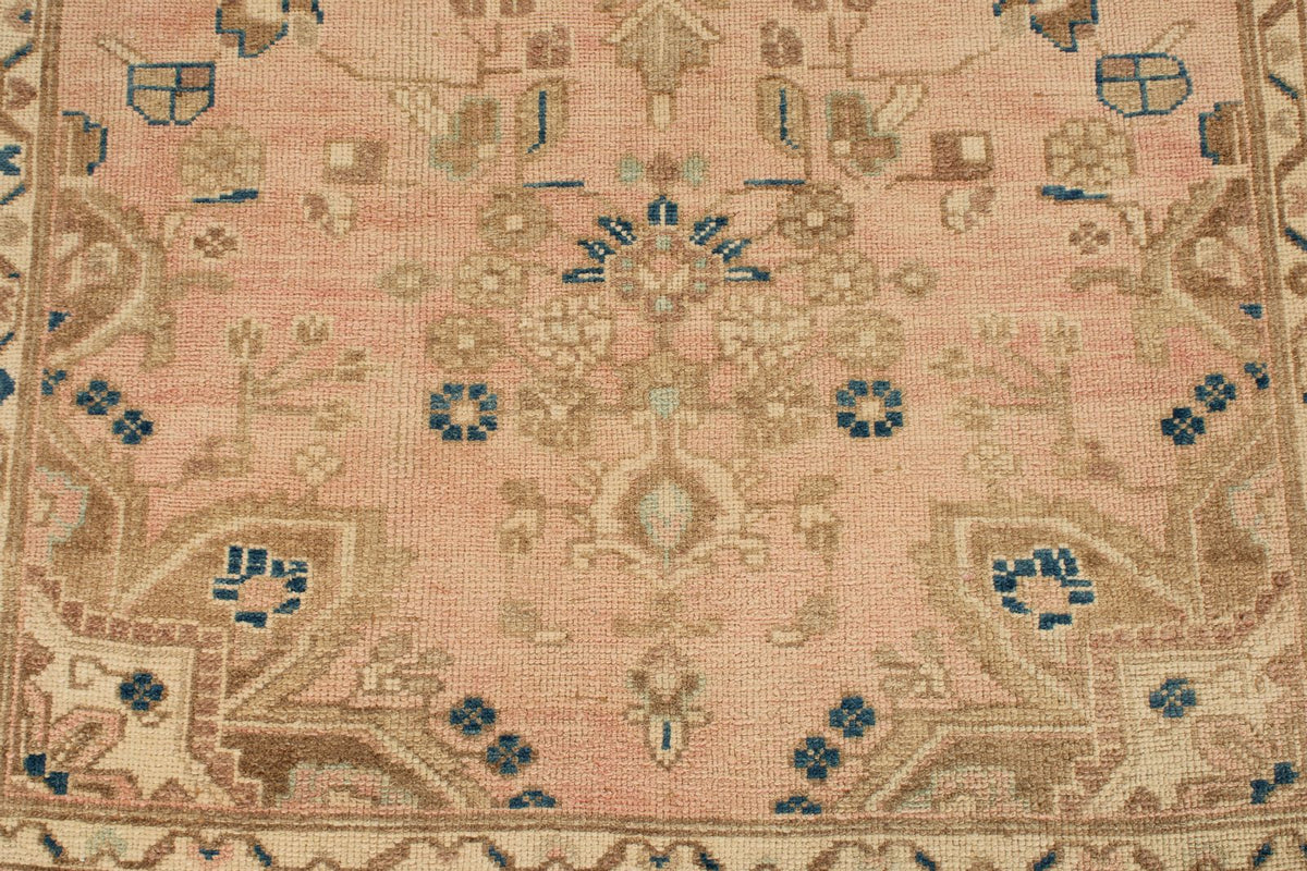 3x11 Pink and Brown Persian Runner