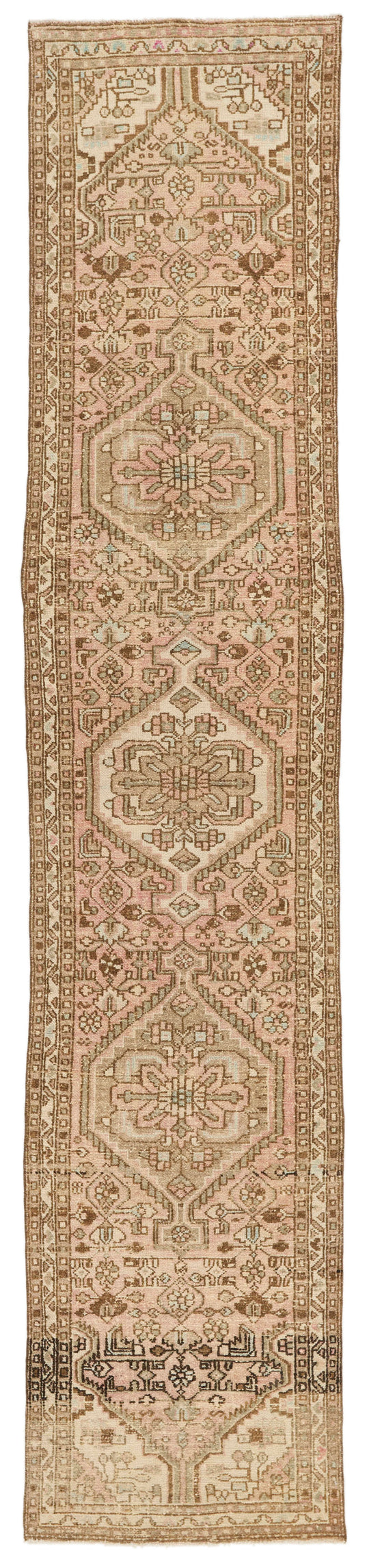 3x12 Rust and Brown Turkish Persian Runner