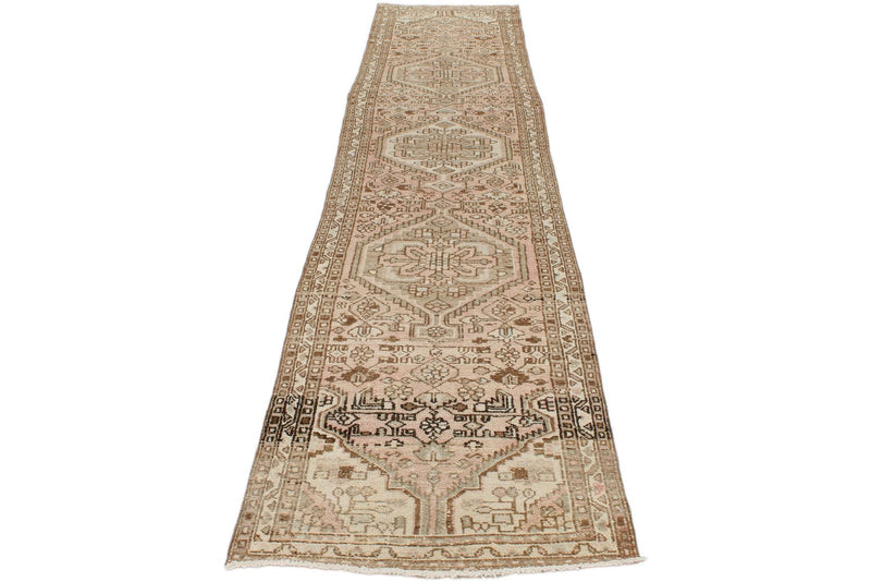 3x12 Rust and Brown Turkish Persian Runner