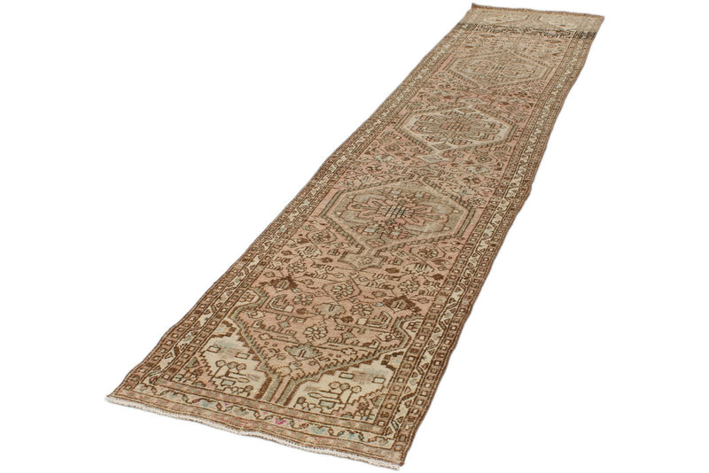 3x12 Rust and Brown Turkish Persian Runner
