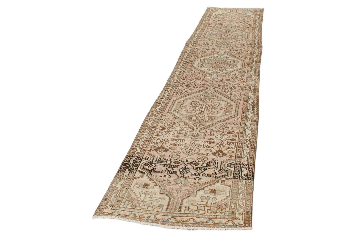 3x12 Rust and Brown Turkish Persian Runner