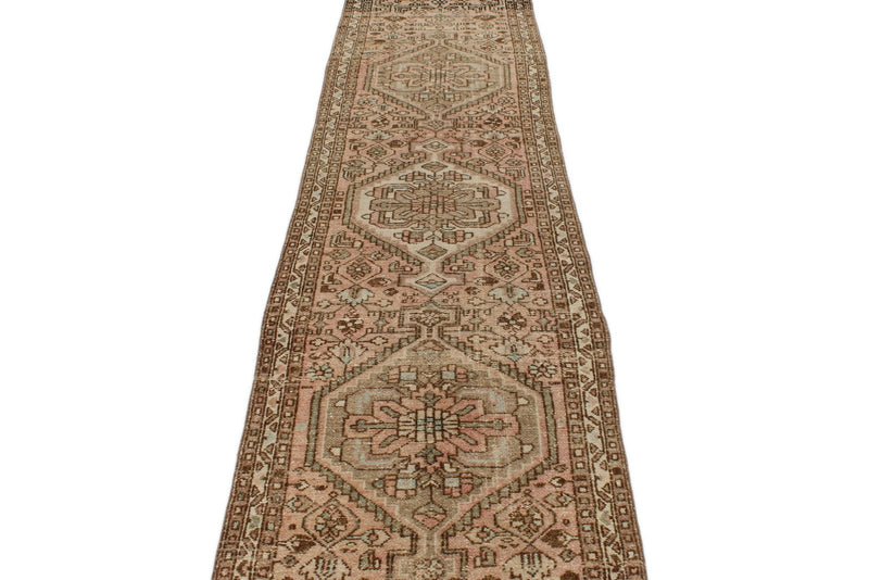 3x12 Rust and Brown Turkish Persian Runner