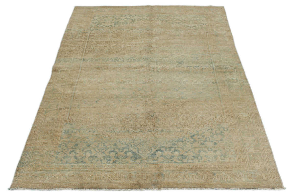 4x7 Camel and Beige Persian Traditional Rug