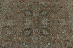 8x11 Brown and Light Blue Persian Traditional Rug