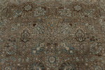 8x11 Brown and Light Blue Persian Traditional Rug