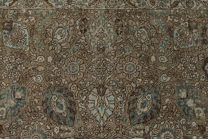 8x11 Brown and Light Blue Persian Traditional Rug