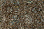 8x11 Brown and Light Blue Persian Traditional Rug