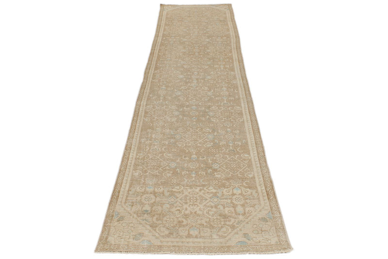 3x12 Light Camel and Light Brown Turkish Persian Runner