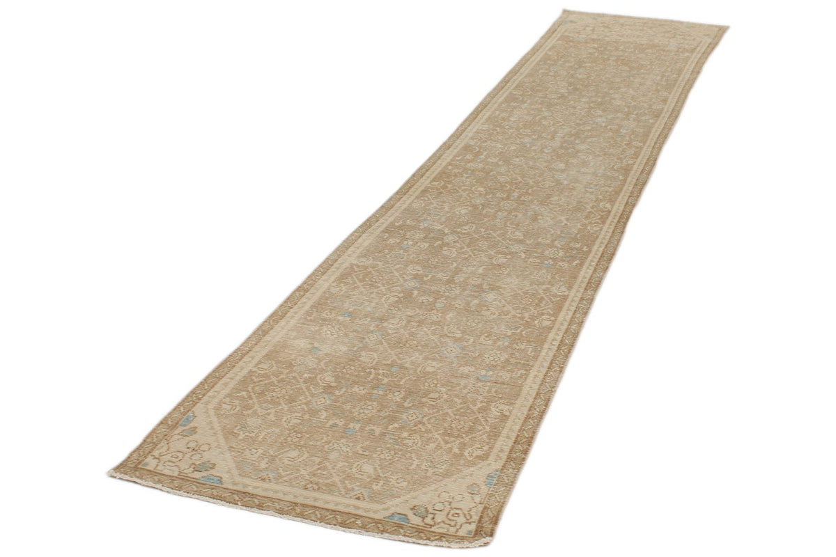3x12 Light Camel and Light Brown Turkish Persian Runner