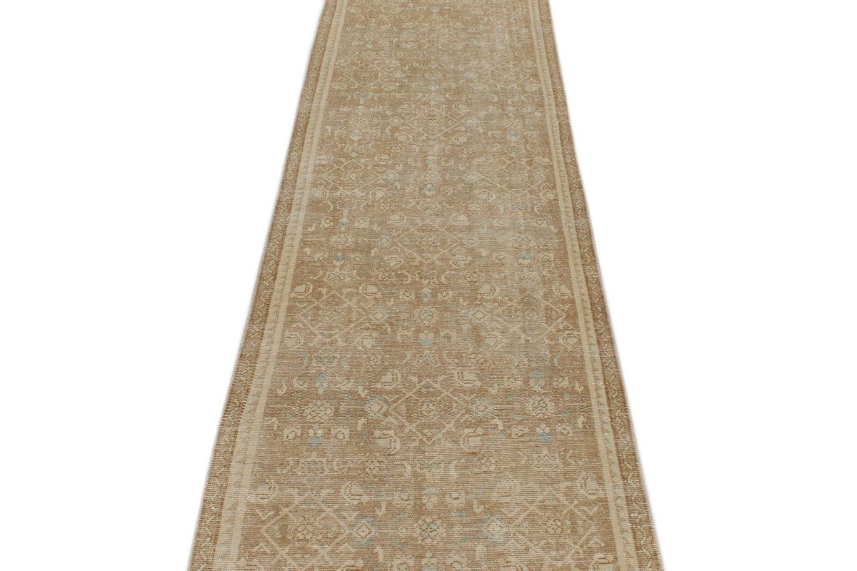 3x12 Light Camel and Light Brown Turkish Persian Runner