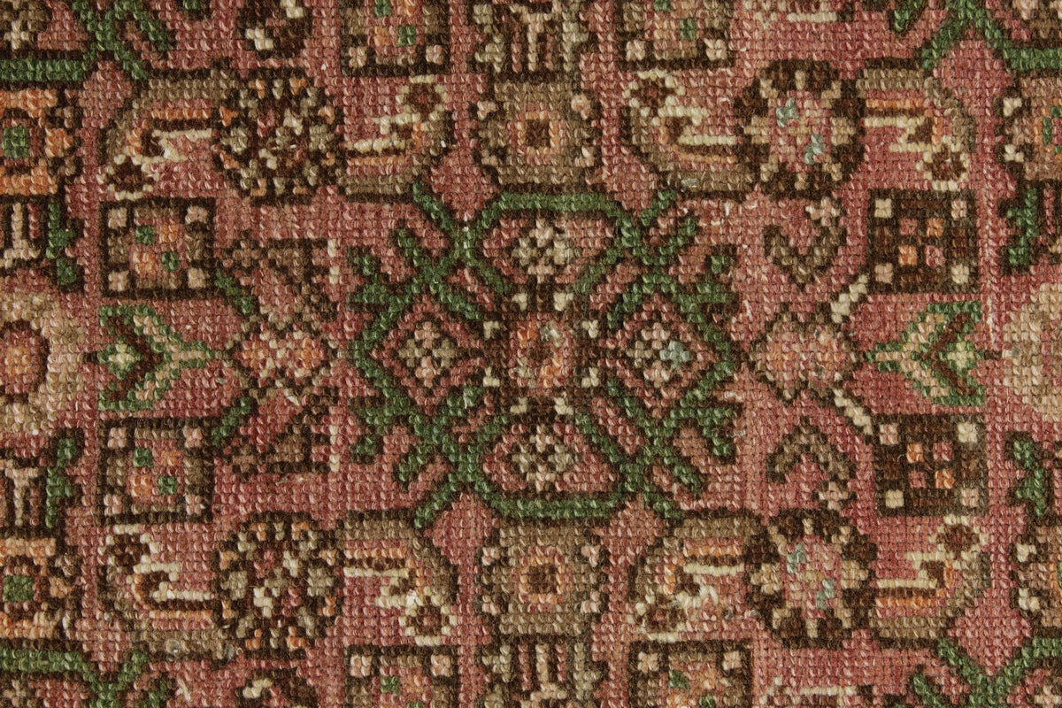 3x10 Brown and Rust Turkish Persian Runner