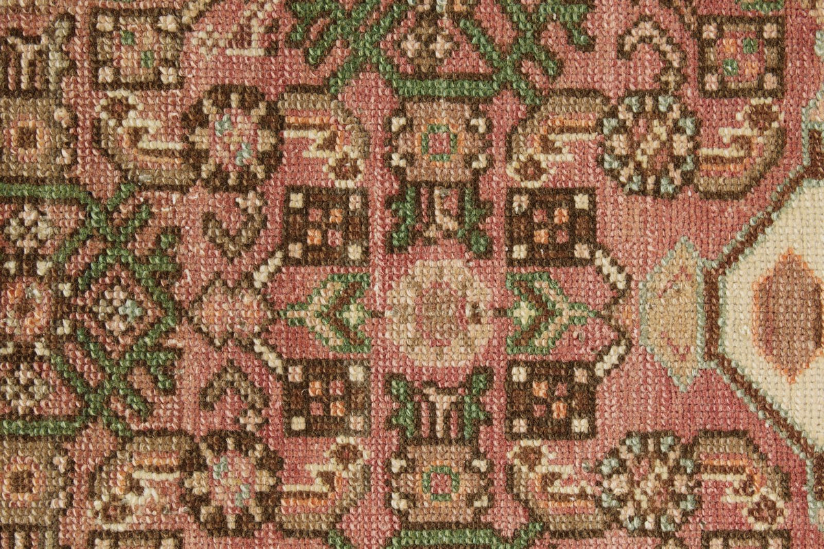 3x10 Brown and Rust Turkish Persian Runner