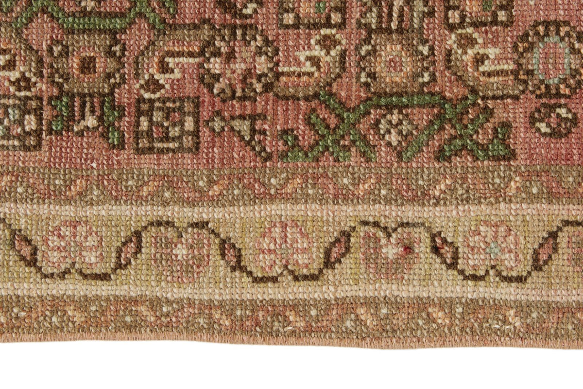 3x10 Brown and Rust Turkish Persian Runner