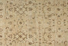 3x13 Beige and Dark Brown Turkish Oushak Runner