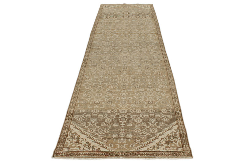 3x10 Light Camel and Light Brown Persian Runner