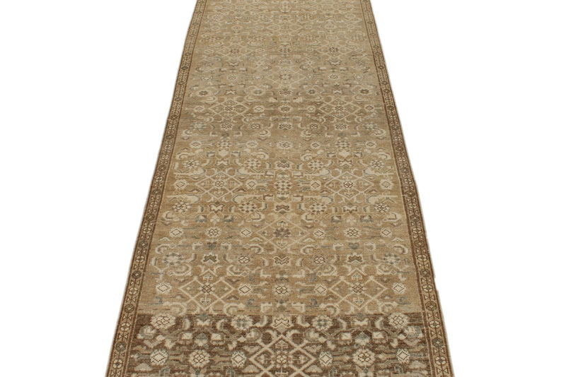 3x10 Light Camel and Light Brown Persian Runner