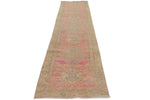 3x13 Pink and Beige Turkish Persian Runner