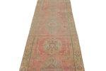 3x13 Pink and Beige Turkish Persian Runner