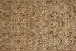 3x13 Light Brown and Light Camel Turkish Oushak Runner