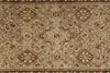 3x13 Light Brown and Light Camel Turkish Oushak Runner