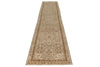 3x13 Light Brown and Light Camel Turkish Oushak Runner