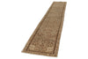 3x13 Light Brown and Light Camel Turkish Oushak Runner