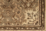 3x13 Light Brown and Light Camel Turkish Oushak Runner