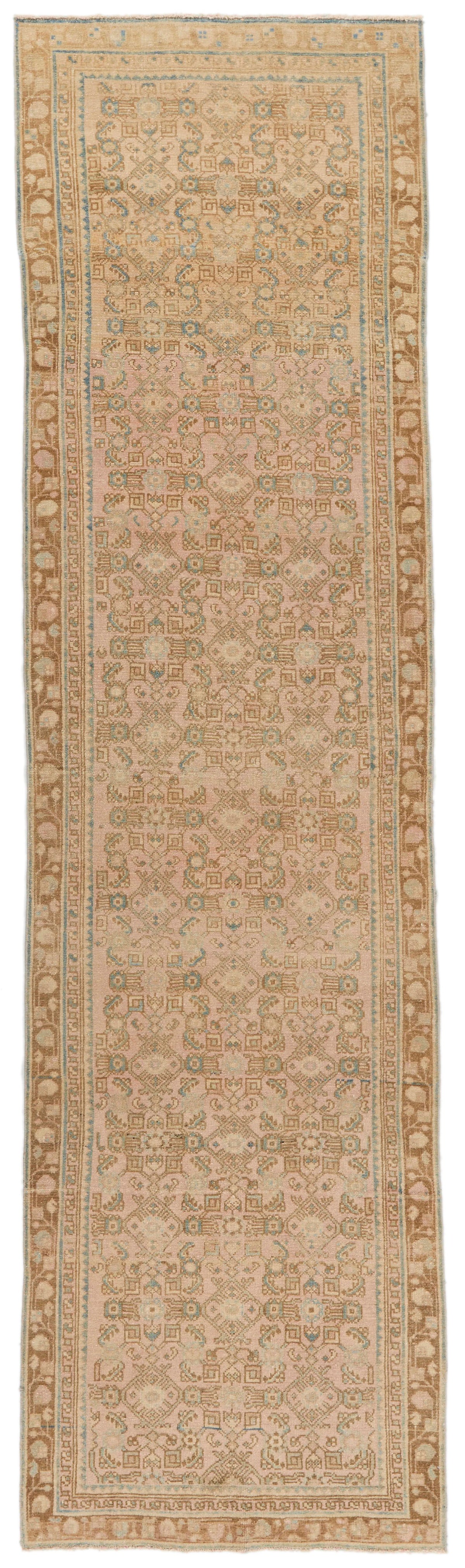 3x12 Beige and Light Brown Persian Runner