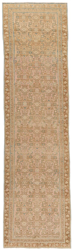 3x12 Beige and Light Brown Persian Runner