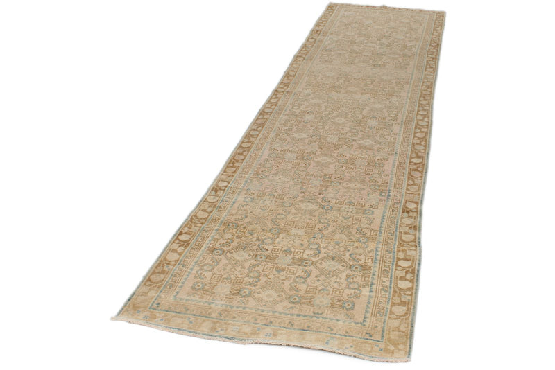 3x12 Beige and Light Brown Persian Runner