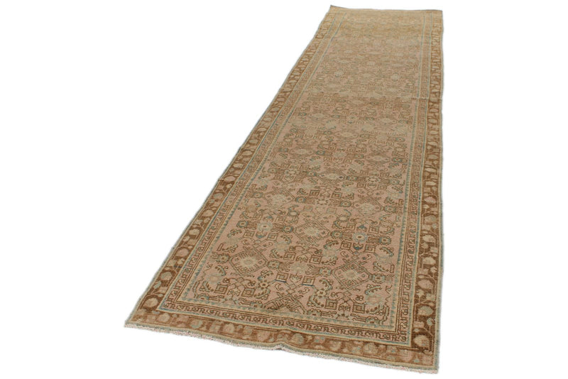 3x12 Beige and Light Brown Persian Runner