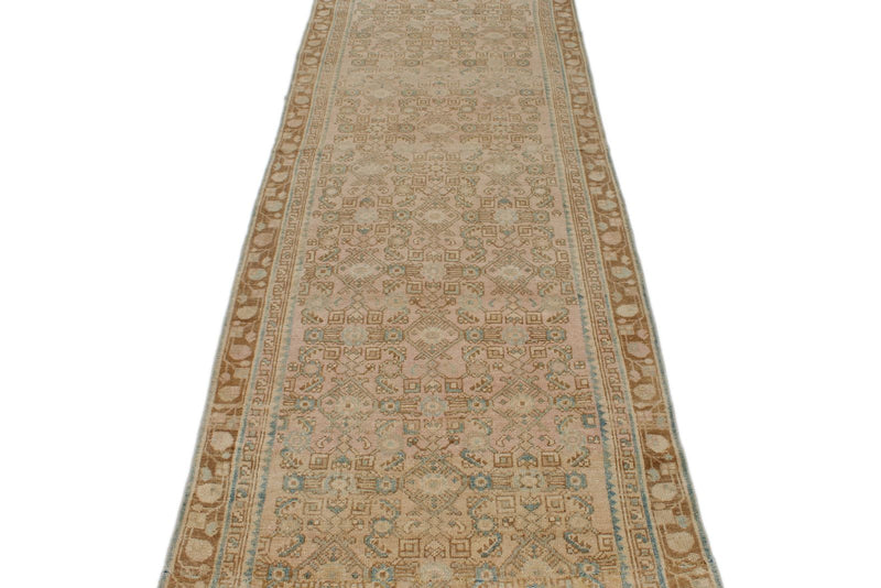 3x12 Beige and Light Brown Persian Runner