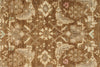 3x9 Light Brown and Beige Turkish Oushak Runner