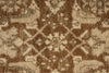 3x9 Light Brown and Beige Turkish Oushak Runner