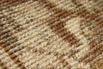 3x9 Light Brown and Beige Turkish Oushak Runner