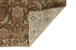 3x9 Light Brown and Beige Turkish Oushak Runner