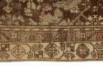 3x9 Light Brown and Beige Turkish Oushak Runner