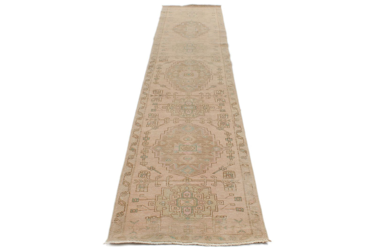 2x12 Pink and Brown Persian Runner