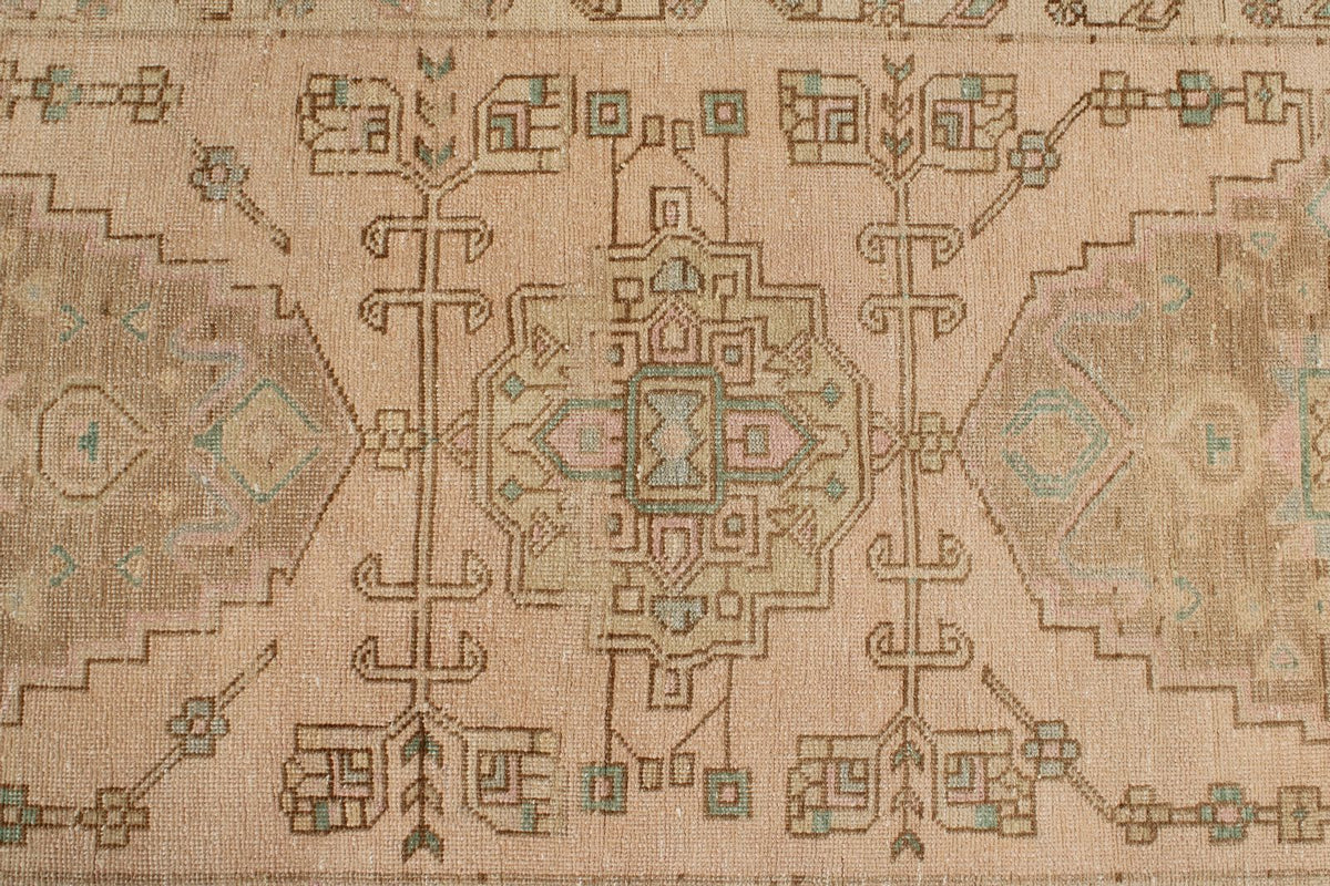 2x12 Pink and Brown Persian Runner