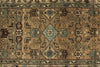 4x17 Light Brown and Beige Turkish Oushak Runner