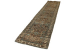 4x17 Light Brown and Beige Turkish Oushak Runner