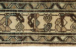 4x17 Light Brown and Beige Turkish Oushak Runner