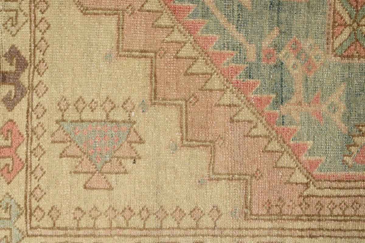 3x11 Pink and Beige Turkish Persian Runner