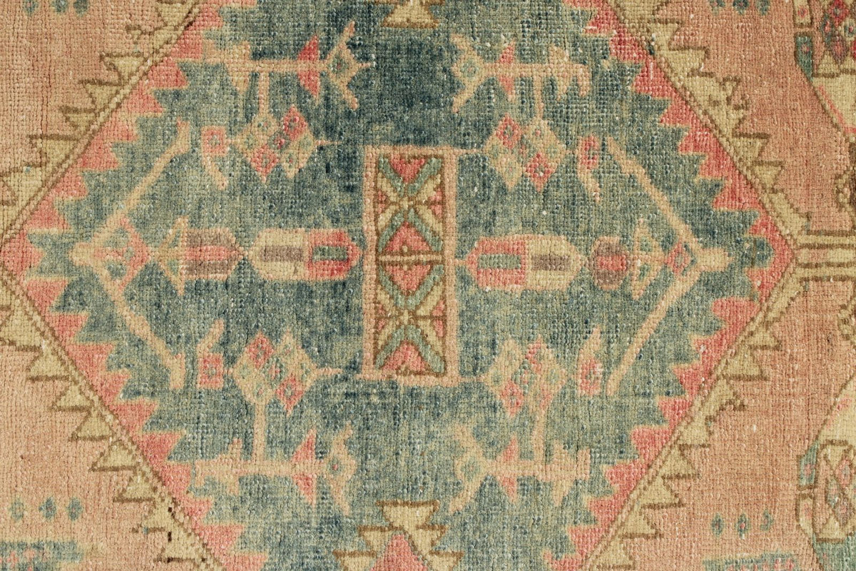 3x11 Pink and Beige Turkish Persian Runner