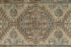 3x13 Light Brown and Multicolor Turkish Oushak Runner