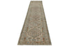 3x13 Light Brown and Multicolor Turkish Oushak Runner